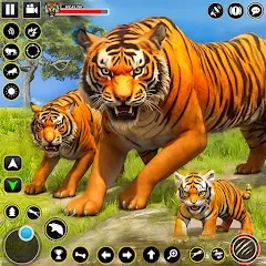 Скачать взломанную Tiger Simulator Lion games 3D (Тигровый Симулятор Игр Льва 3D)  [МОД Unlimited Money] - последняя версия apk на Андроид