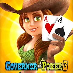 Скачать взломанную Governor of Poker 3 - Texas  [МОД Mega Pack] - последняя версия apk на Андроид