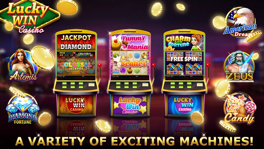 Lucky Win Casino™ SLOTS GAME (Лаки Вин казино СЛОТЫ ИГРА)  [МОД Меню] Screenshot 2