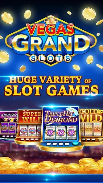 Vegas Grand Slots:Casino Games (Вегас Гранд Слоты)  [МОД Unlocked] Screenshot 1