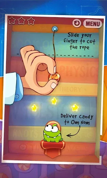 Cut the Rope: Experiments (Кат зе Роуп)  [МОД Много монет] Screenshot 5