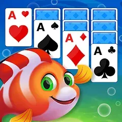 Взлом Solitaire Fish Klondike Card (Солитер Карточная игра Клондайк Фиш)  [МОД Много денег] - последняя версия apk на Андроид