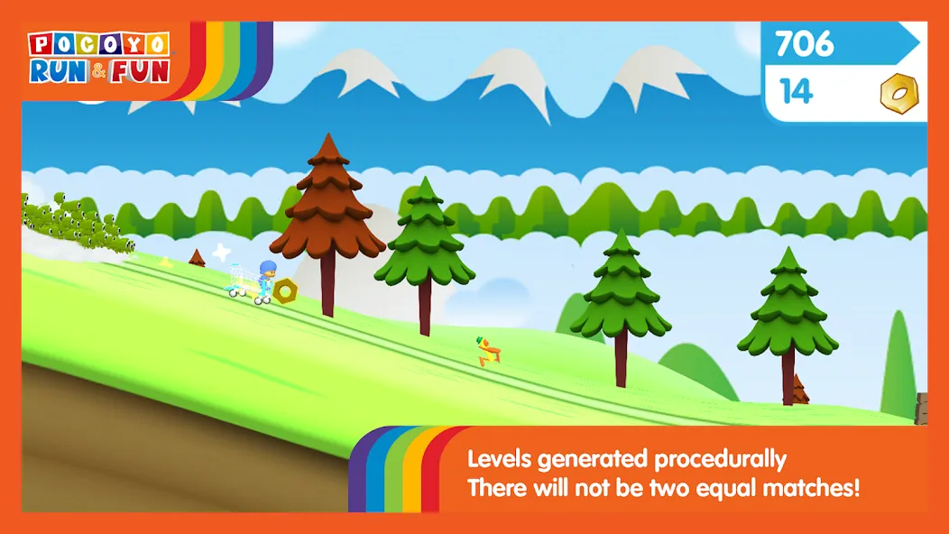 Pocoyo Run & Fun: Cartoon Jump  [МОД Много денег] Screenshot 2