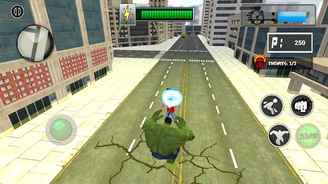 Monster Superhero: Green Fight  [МОД Бесконечные монеты] Screenshot 3