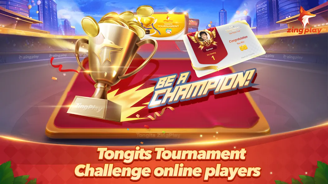 Tongits ZingPlay-Fun Challenge (Тонгитс ЗингПлэй)  [МОД Бесконечные монеты] Screenshot 1