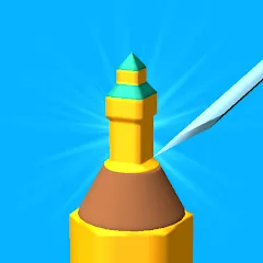 Скачать взломанную Carve The Pencil (Карв зе Пенсил)  [МОД Все открыто] - последняя версия apk на Андроид