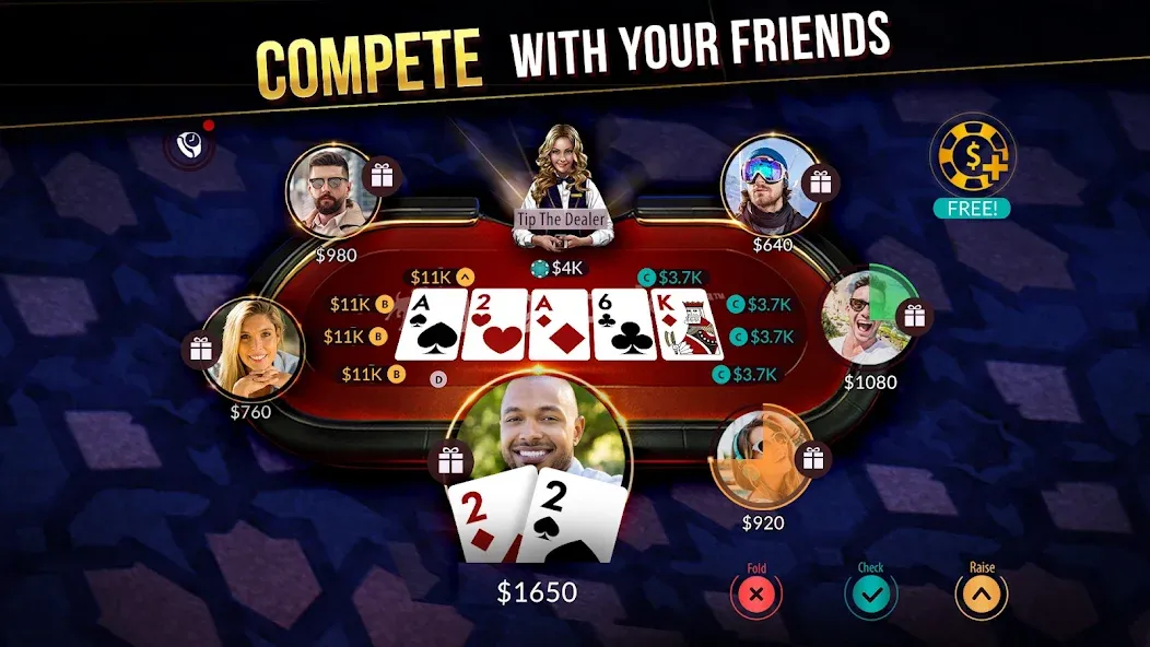 Zynga Poker ™ – Texas Holdem (Зинга Покер)  [МОД Меню] Screenshot 3