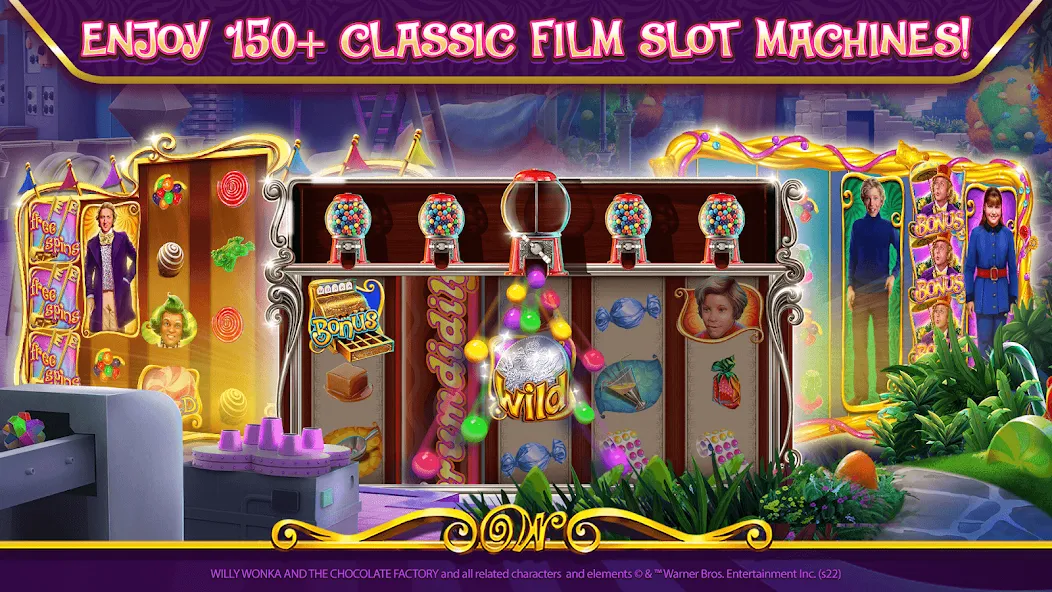 Willy Wonka Vegas Casino Slots (Вилли Вонка Вегас Казино Слоты)  [МОД Меню] Screenshot 3