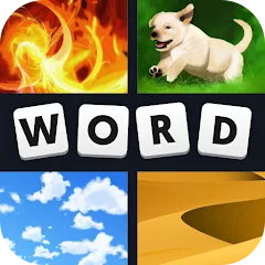 Взломанная 4 Pics 1 Word (Картинки 1 Слово)  [МОД Много денег] - последняя версия apk на Андроид