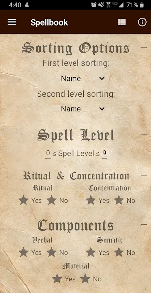 D&D Spellbook 5e  [МОД Mega Pack] Screenshot 2