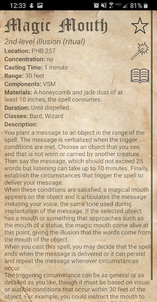 D&D Spellbook 5e  [МОД Mega Pack] Screenshot 5