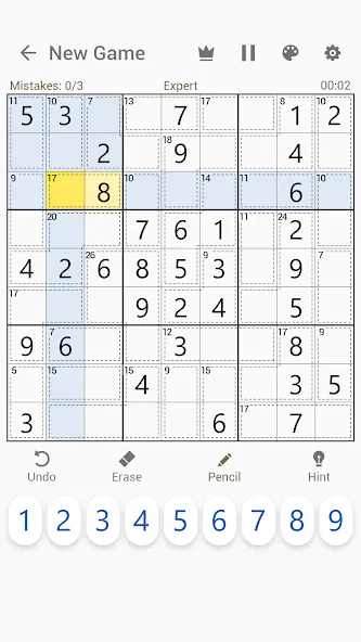 Killer Sudoku - Sudoku Puzzles  [МОД Unlocked] Screenshot 5