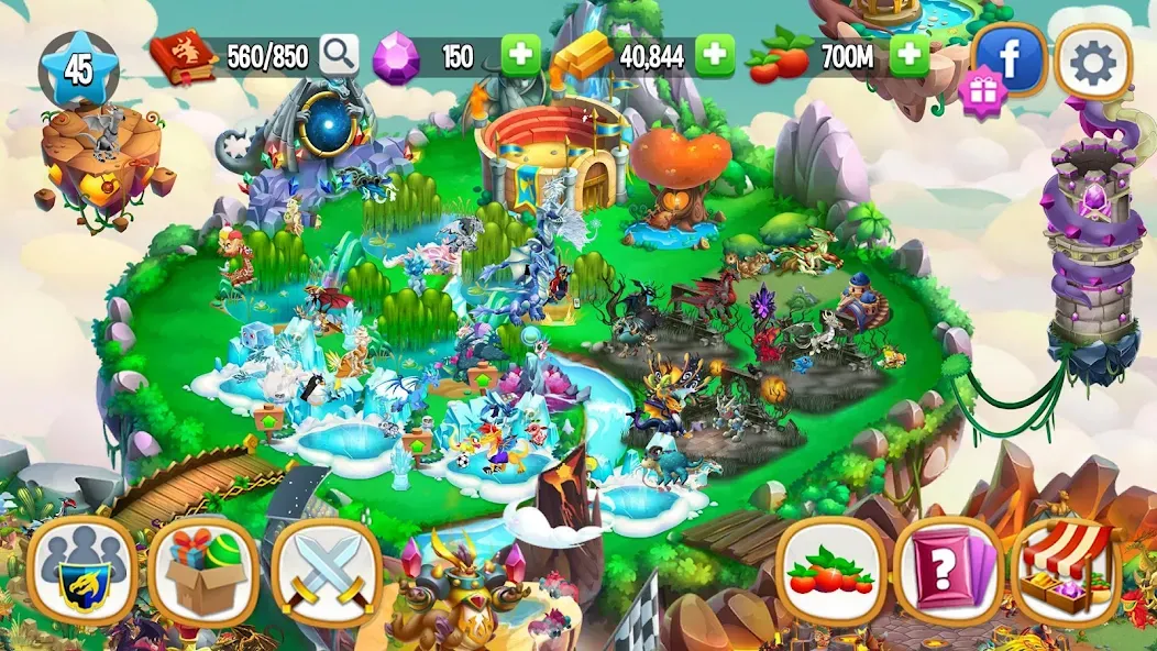 Dragon City: Mobile Adventure  [МОД Много монет] Screenshot 4