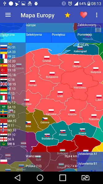 Europe map  [МОД Меню] Screenshot 1