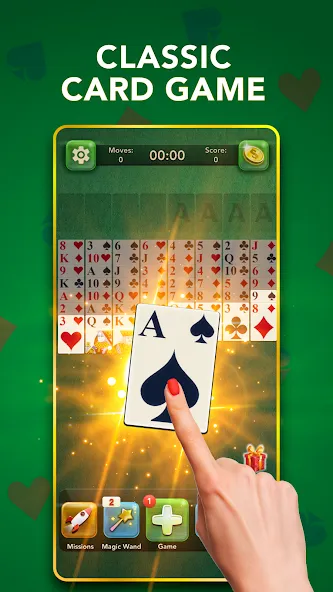 FreeCell Classic Card Game (ФриСел Классическая карточная игра)  [МОД Unlocked] Screenshot 1