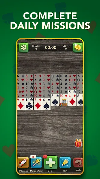 FreeCell Classic Card Game (ФриСел Классическая карточная игра)  [МОД Unlocked] Screenshot 4