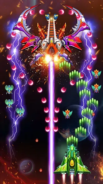 Galaxy Attack - Alien Shooter (Гэлэкси аттак)  [МОД Unlocked] Screenshot 3