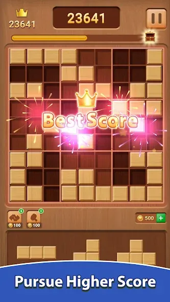 Wood Block Puzzle (Вуд Блок Пазл)  [МОД Много денег] Screenshot 3