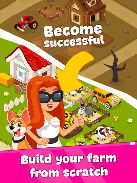 Idle Farm Game Offline Clicker  [МОД Mega Pack] Screenshot 5