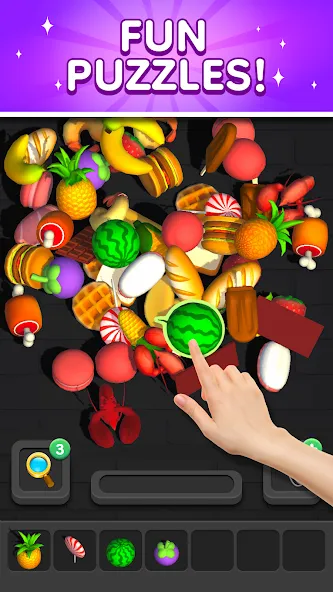 Match 3D - Tile Triple Puzzle (Матч 3Д)  [МОД Unlocked] Screenshot 2