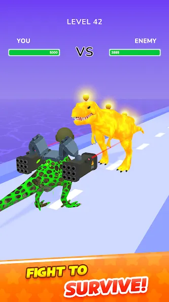 Dino Evolution Run 3D (Дино Эволюция Ран 3Д)  [МОД Unlimited Money] Screenshot 3