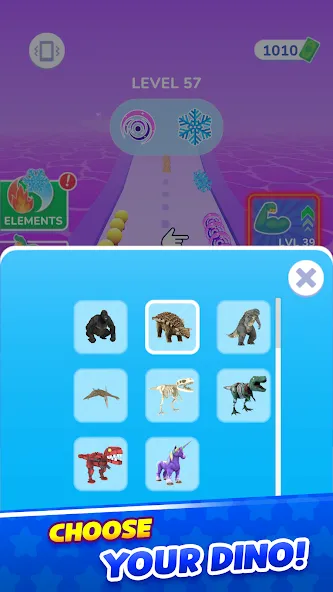 Dino Evolution Run 3D (Дино Эволюция Ран 3Д)  [МОД Unlimited Money] Screenshot 4