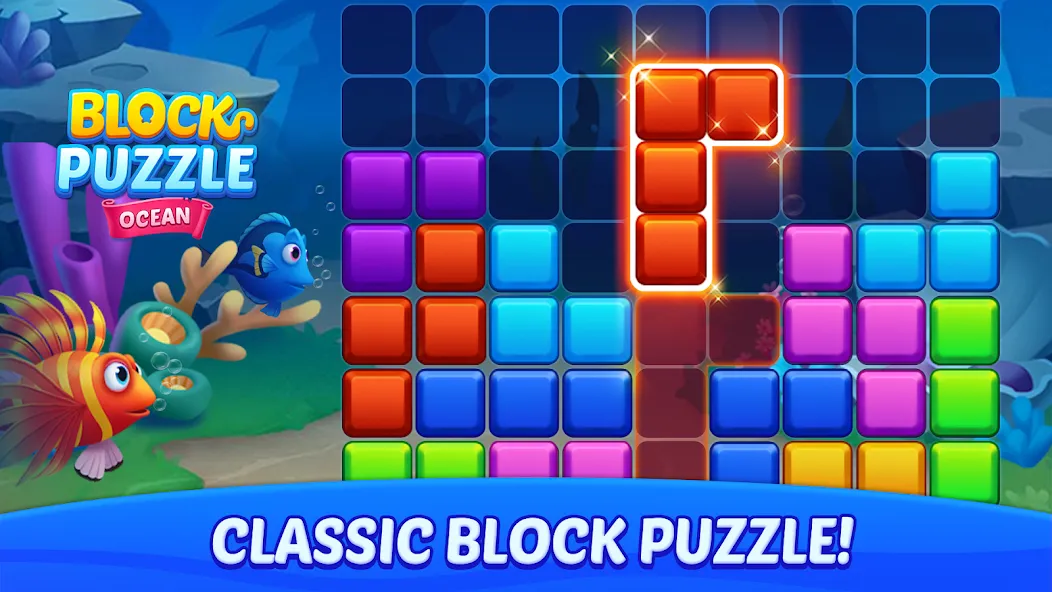 Block Puzzle Ocean  [МОД Меню] Screenshot 1