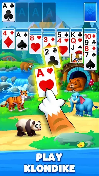 Solitaire Zoo  [МОД Menu] Screenshot 1