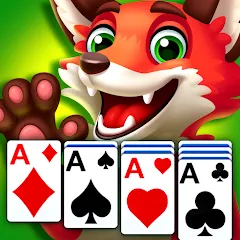 Взломанная Solitaire Zoo  [МОД Menu] - стабильная версия apk на Андроид