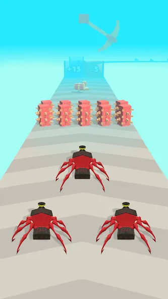 Merge Spider Train  [МОД Много монет] Screenshot 1