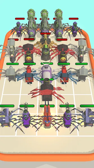 Merge Spider Train  [МОД Много монет] Screenshot 5