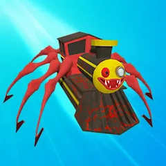 Скачать взлом Merge Spider Train  [МОД Много монет] - последняя версия apk на Андроид