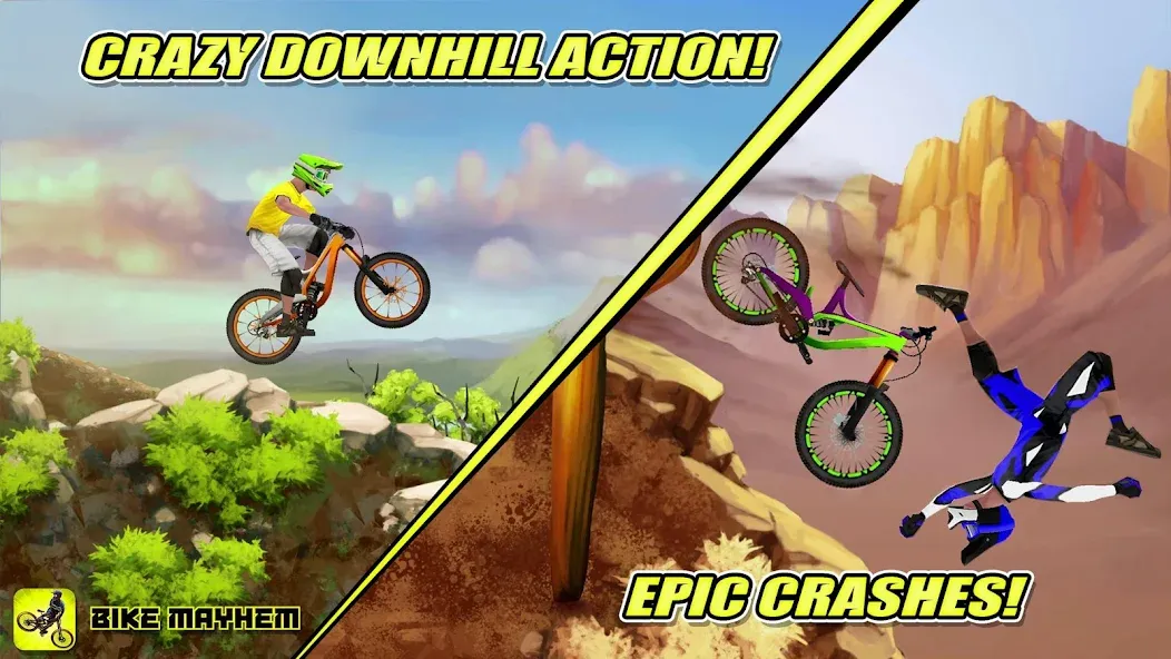 Bike Mayhem Free (Байк Мейхем Фри)  [МОД Все открыто] Screenshot 1