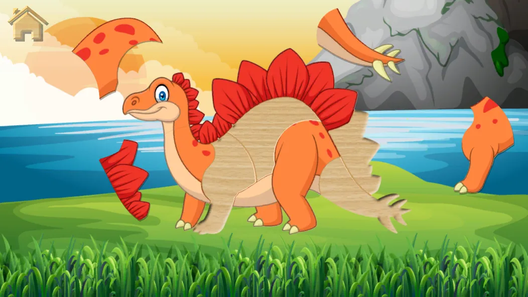 Dino Puzzle  [МОД Бесконечные монеты] Screenshot 2
