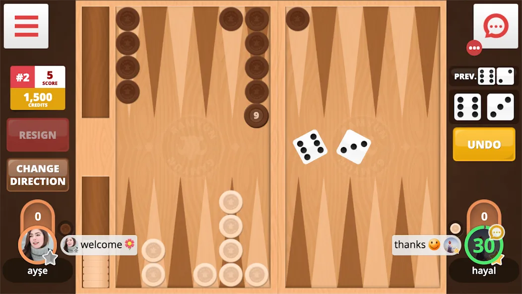 Backgammon Online (Тавла Онлайн)  [МОД Бесконечные монеты] Screenshot 2