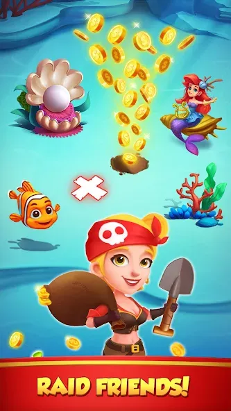 Coin Rush - Pirate GO! (Коин Раш)  [МОД Много монет] Screenshot 3