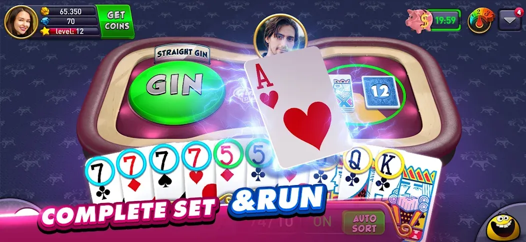 Gin Rummy Plus: Fun Card Game (Джин Рамми Плюс)  [МОД Menu] Screenshot 4