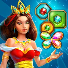 Взломанная Lost Jewels - Match 3 Puzzle (Лост Джуэлс)  [МОД Много денег] - последняя версия apk на Андроид