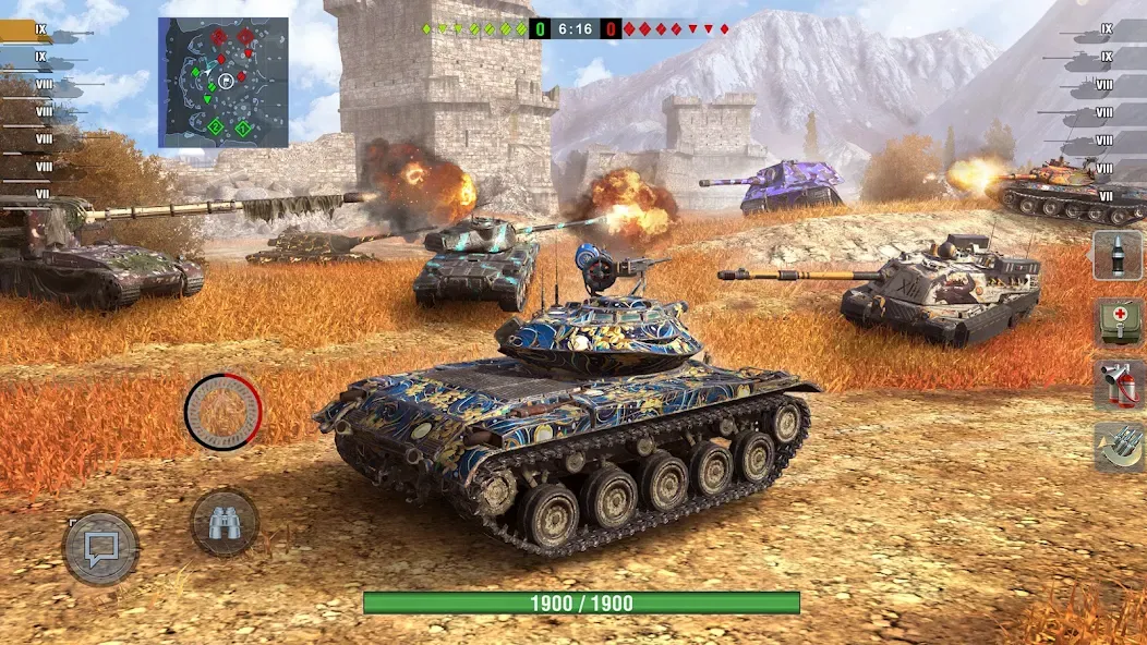 World of Tanks Blitz (Ворлд оф Танкс Блиц ПВП)  [МОД Mega Pack] Screenshot 4