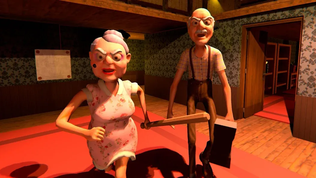 Grandpa And Granny Home Escape (Дедушка и бабушка сбегают из дома)  [МОД Menu] Screenshot 2