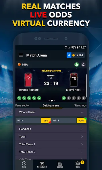 Sports Betting Game - BETUP  [МОД Mega Pack] Screenshot 1