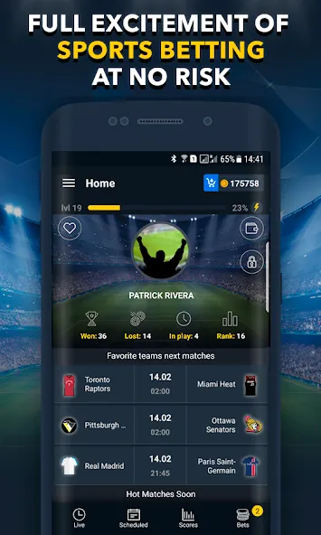 Sports Betting Game - BETUP  [МОД Mega Pack] Screenshot 2