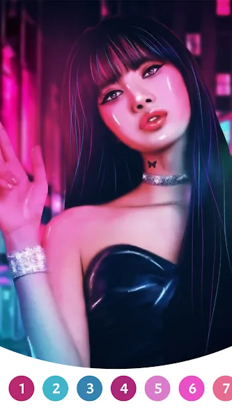 BlackPink Paint by Number (БлэкПинк Раскраска по номерам)  [МОД Много денег] Screenshot 1