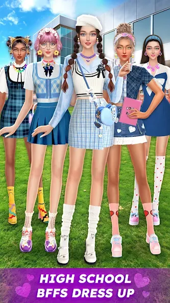 College Dress Up for Girls (Капель Макеовер)  [МОД Меню] Screenshot 1