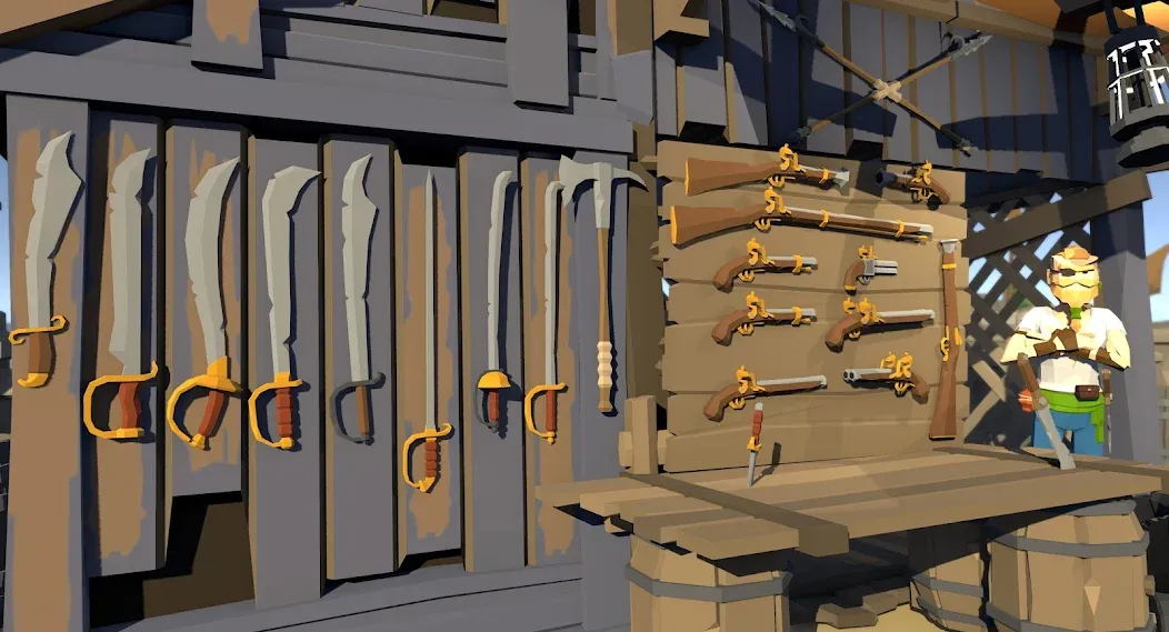 Pirate Polygon Caribbean Sea (Пиратская Полигон Карибское море)  [МОД Mega Pack] Screenshot 3