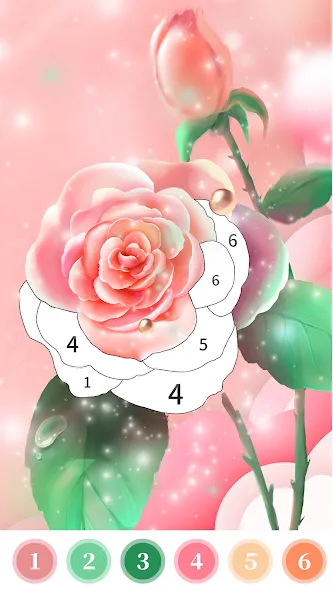 Rose Coloring Book Color Games  [МОД Меню] Screenshot 1