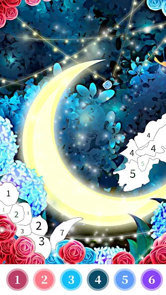 Rose Coloring Book Color Games  [МОД Меню] Screenshot 4