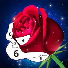 Взлом Rose Coloring Book Color Games  [МОД Меню] - стабильная версия apk на Андроид