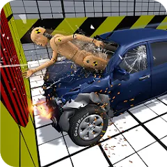 Скачать взломанную Car Crash Test Simulator  [МОД Unlimited Money] - последняя версия apk на Андроид