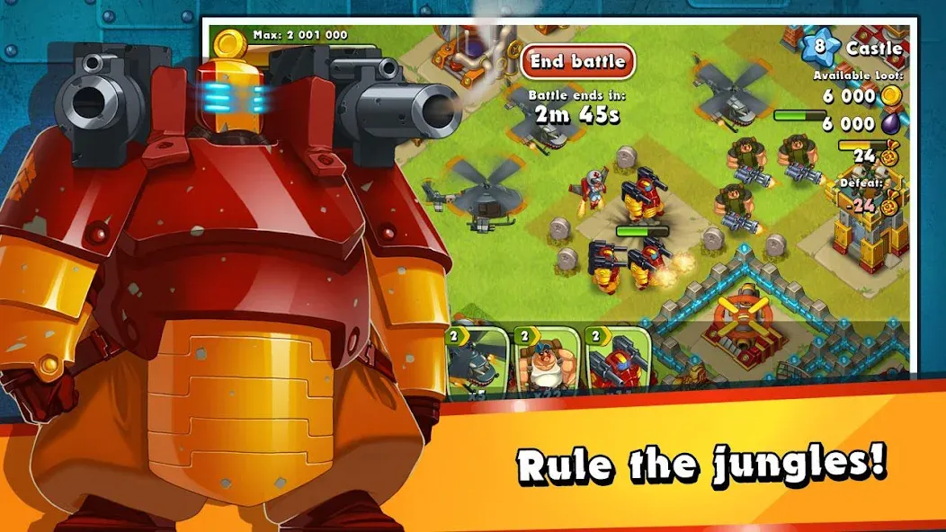 Jungle Heat: War of Clans (Джангл Хит)  [МОД Много денег] Screenshot 5